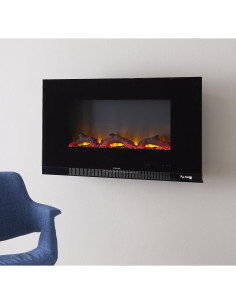 Estufa eléctrica de pared e-Flame USA Livingston 36" con control remoto 2