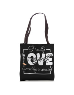 Bolsa de mano con diseño de pierna protésica - 40.64 cm