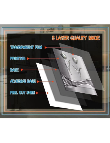 Cubierta Magnética Decorativa para Lavavajillas Sticker240622 58.5x43 cm