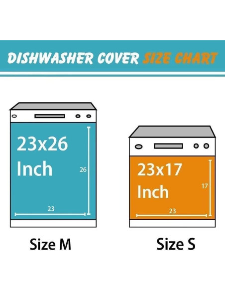 Cubierta Magnética Decorativa para Lavavajillas Sticker240622 58.5x43 cm