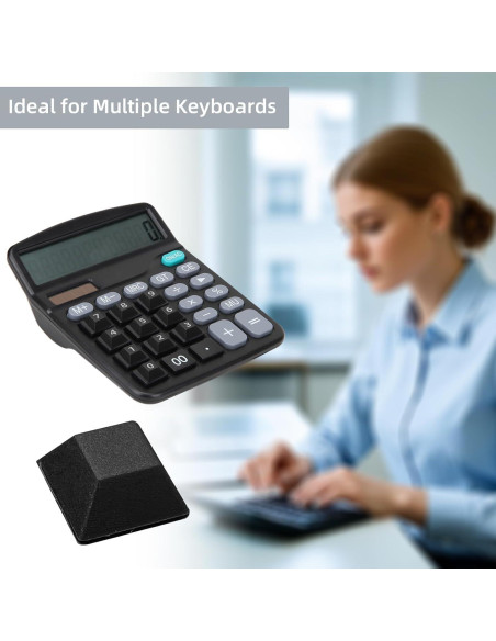 120 Calcomanías Elevadas para Teclado VEINARDYL - Negro Trapezoidal