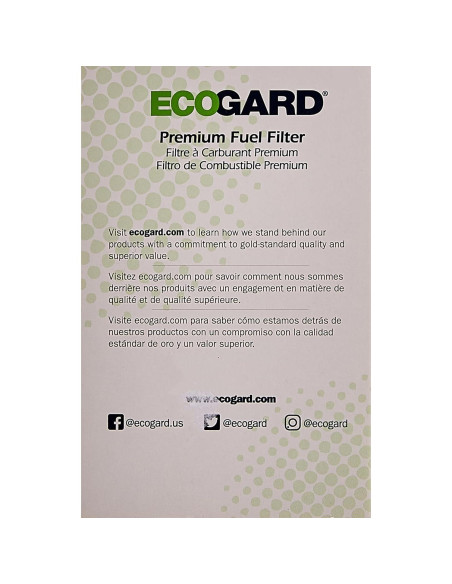 Filtro de Combustible ECOGARD XF55114 para Toyota y Mitsubishi
