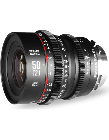 Lente de Cine Manual 50mm T2.1 Meike S35 PL para Cámaras
