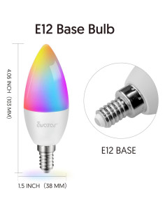 Bombilla Inteligente E12 Avatar Controls Paquete de 4, 5W RGBW 2