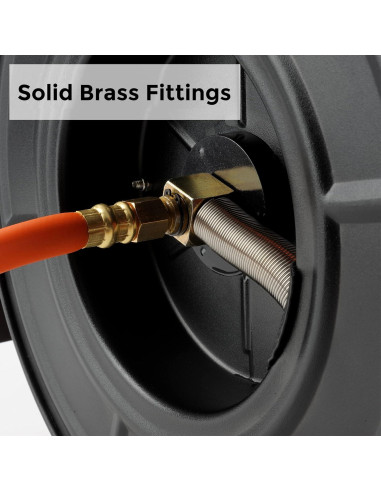 Carrete de Manguera de Aire Giraffe Tools 7.62m Acero 300PSI