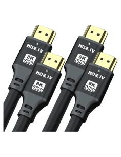 Cable HDMI 8K 1.83m 2-Pack Jojobnj Alta Velocidad 48Gbps