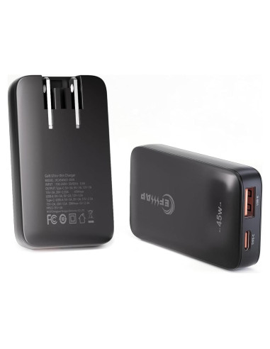 Cargador de Pared USB-C 45W EFIIIAP Doble Puerto Rápido