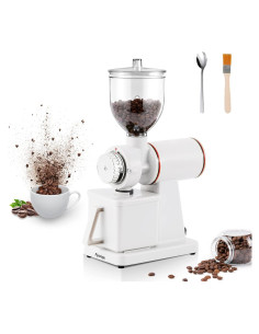 Molino de Café Eléctrico Flyseago Blanco Ajustable 2.99 kg