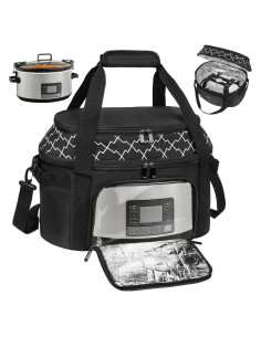 Bolsa de Transporte Aislante para Olla de Cocción Lenta 6-8 Qt