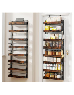 Organizador de despensa CUISIBOT 8 niveles negro ajustable