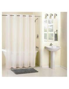 Cortina de Ducha PEVA Hookless 180x188 cm Repelente al Agua