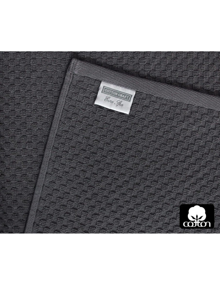 Juego de 4 Toallas de Baño COTTON CRAFT Waffle 450 GSM Gris