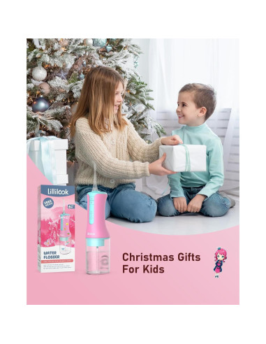 Irrigador Oral Acuático Lillilook Rosa para Niños 6+ Años