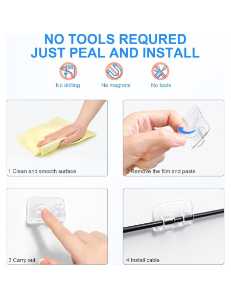 Ganchos Adhesivos Hetyue para Luces de Cuerda al Aire Libre - 26 Piezas