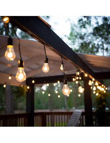 Ganchos Adhesivos Hetyue para Luces de Cuerda al Aire Libre - 26 Piezas