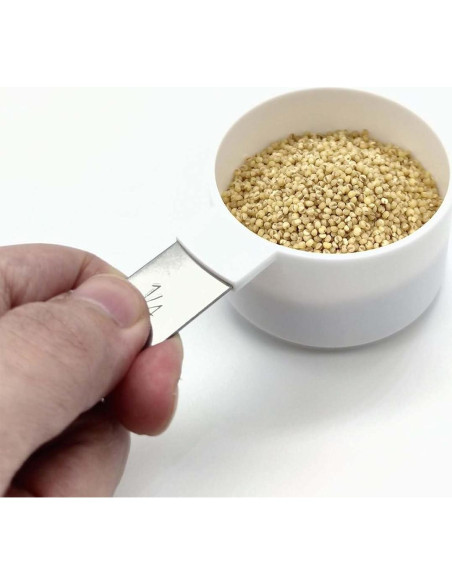 Juego de Tazas y Cucharas Medidoras BLEWAY para Discapacidad Visual