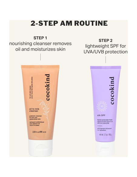 Cocokind Seda SPF 30, Protector Solar Mineral y Químico 68g