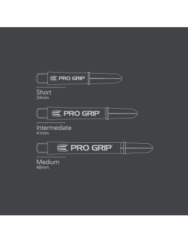 Ejes de Dardos Target Darts Pro Grip Tinta Negra 48mm - 9 Unidades