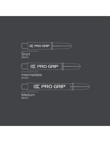 Ejes de Dardos Target Darts Pro Grip Tinta Negra 48mm - 9 Unidades