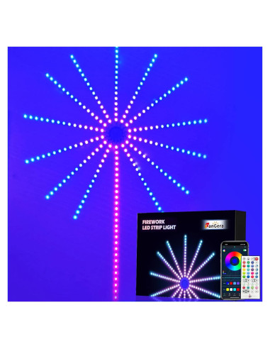 Luces LED de Fuegos Artificiales Noddy 14pcs RGBIC Control APP