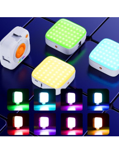 Luz LED RGB NeteHon WS-W062045 3000-9000K Batería 2000mAh 2