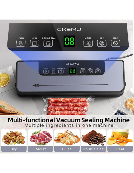 Sellador al vacío CKemu VS1 5 en 1 con 20 bolsas y modos