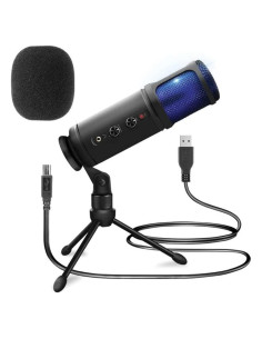 Micrófono de Condensador USB Pyle PDMIUSB50 - Audio Profesional