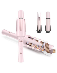 Plancha de Rizar Automática Curlicue DSM-9001 Rosa 2 Varillas