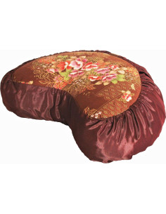 Cojín de Meditación Boon Decor Zafu Seda Japonesa Peonía 38cm 2