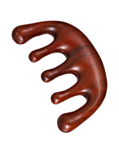 Peine de Masaje de Cuero Cabelludo de Madera Sándalo 9.5cm
