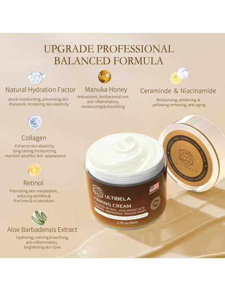Crema Reafirmante ULTIBELA para Cuello y Cara 50 ml