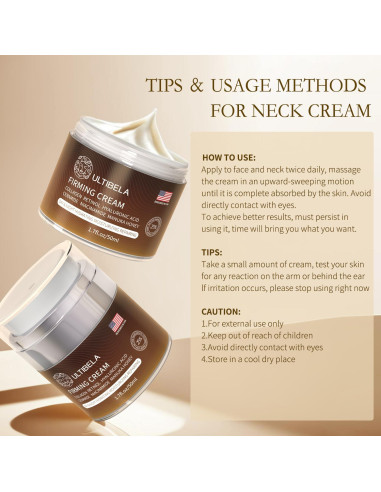 Crema Reafirmante ULTIBELA para Cuello y Cara 50 ml