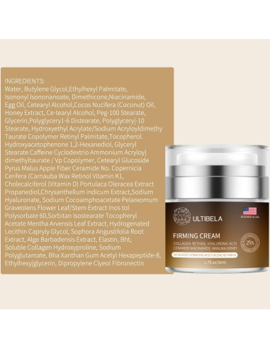 Crema Reafirmante ULTIBELA para Cuello y Cara 50 ml