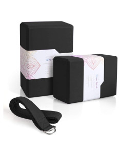 Paquete de 2 Bloques de Yoga Arltb EVA con Correa 22.86x15.24x10.16cm