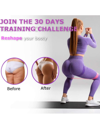 Bandas de Resistencia Vikingstrength para Glúteos - 3 Niveles