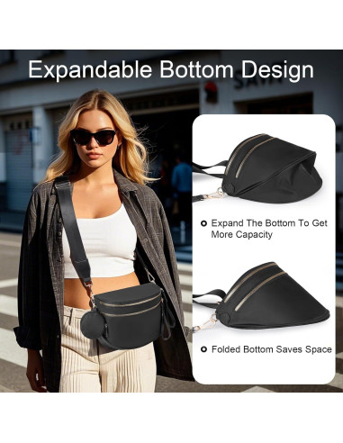 Bolso Cruzado a Cuadros X-kids para Mujeres - Nylon 30x22x14cm