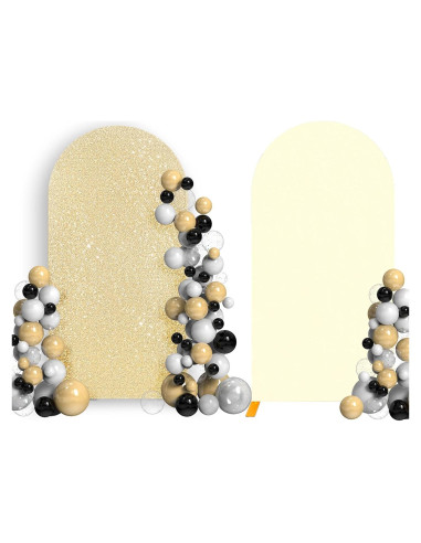 Cubierta de Arco de Boda Leepiya 4x1.6m Lentejuelas Doble Cara