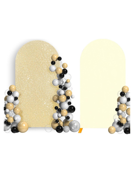 Cubierta de Arco de Boda Leepiya 4x1.6m Lentejuelas Doble Cara