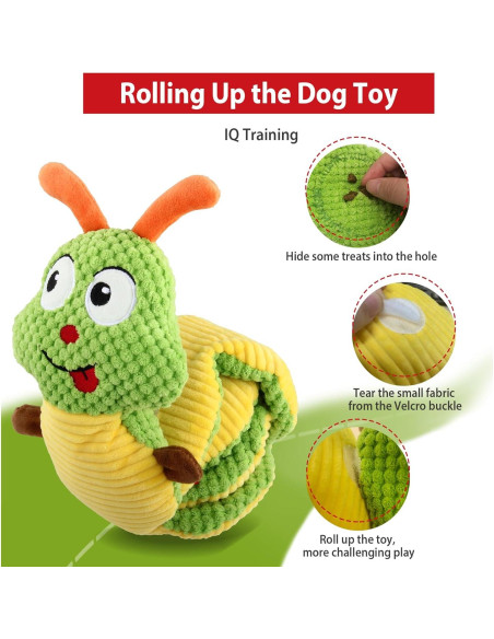 Juguete interactivo para perros GiGwi Oruga Snuffle 63.5 cm