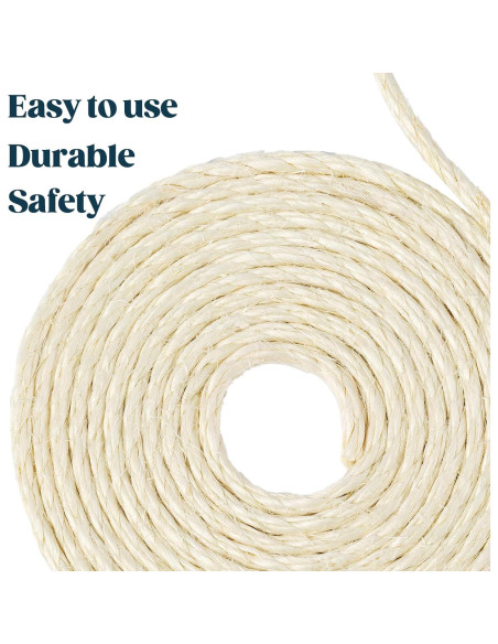 Cuerda de sisal natural PELZIN 0.64 cm x 15.24 m para gatos