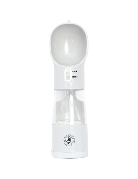 Botella de Agua y Comida para Perros LA Paws and Claws 4 en 1