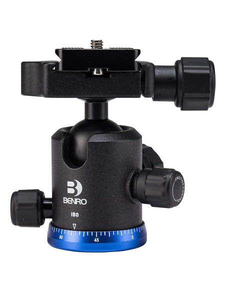 Cabezal de bola triple Benro IB0 con placa rápida PU50, 6kg