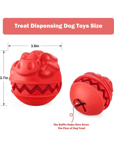Bola dispensadora de golosinas para perros grandes DAOZIJI 9.14cm 2