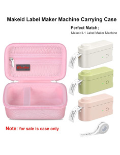 Funda de Transporte Elonbo para Máquina Etiquetadora Makeid L1 - Rosa 2