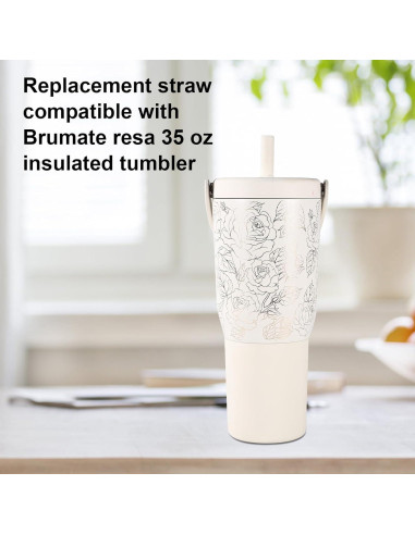 4 Pajitas Reutilizables Acero Inoxidable Lyreh 20cm Azul