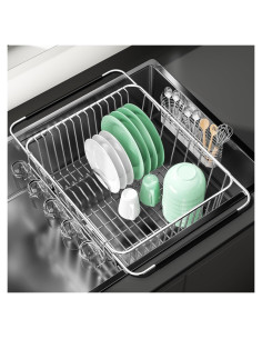 Escurridor de Platos Extensible Fanbsy Acero Inoxidable 38.7x33.6cm