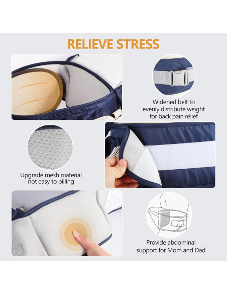 Portabebés Ergonómico Gris-2 para Bebés hasta 17.24 kg