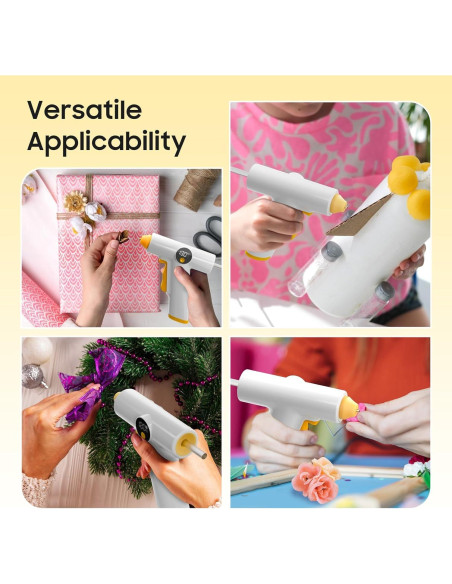 Pistola de Pegamento Caliente Inalámbrica MOWLIE 2500mAh LED