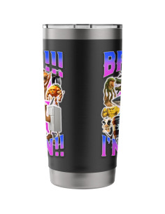 Taza Aislada de Acero Inoxidable Meme Italiano Bruh 20 oz 2