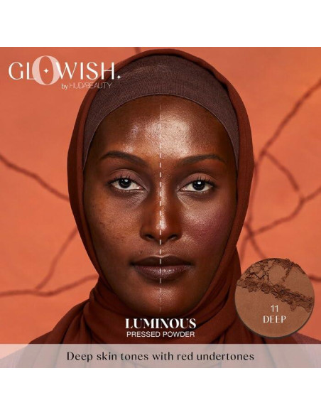 Polvo Compacto Difuminador HUDA BEAUTY GloWish 12 Rico 65g
